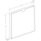 Azar Displays Clear Block Sign Holder Frame 6'x6', Top Load, 2PK 104556-2PK - alternate 3